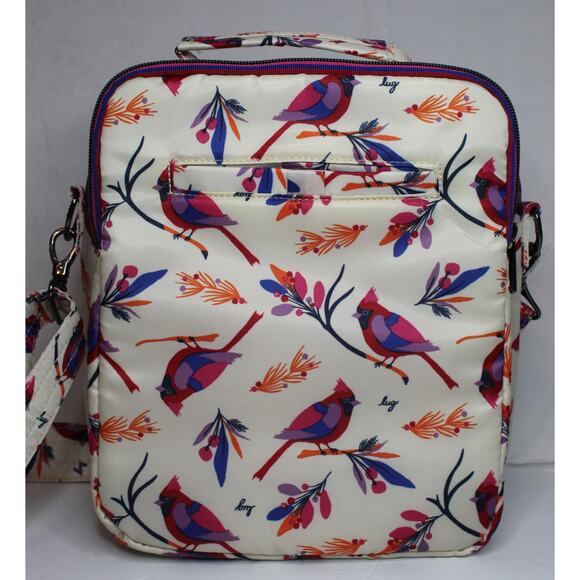 Lug Wrangler Crossbody Bag in Cardinal Cream Design, RFID Protected - Picture 3 of 16